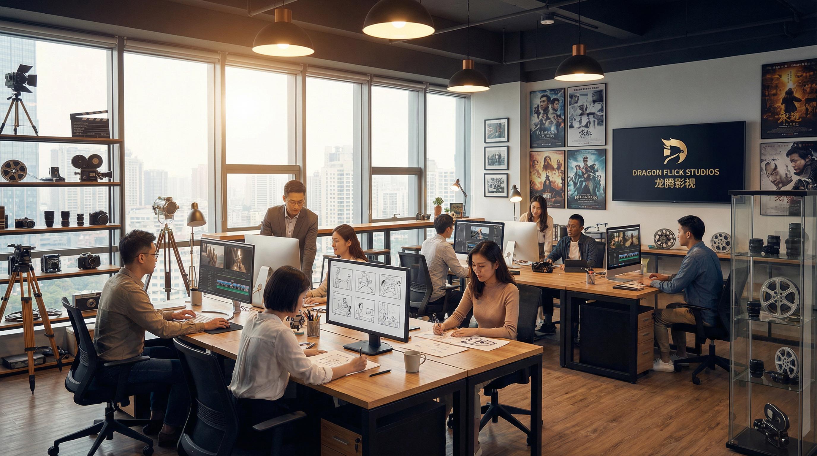 重口社影视传媒公司办公室