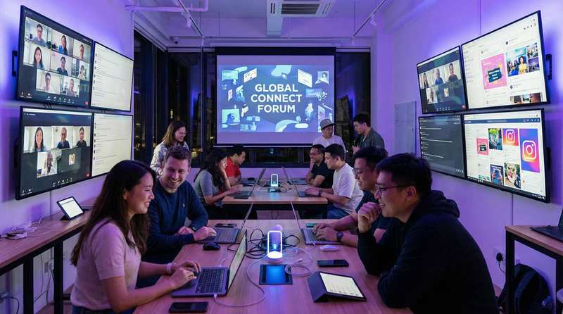 落地窗前社区美图展示视频