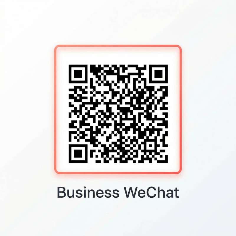 落地窗前商务二维码